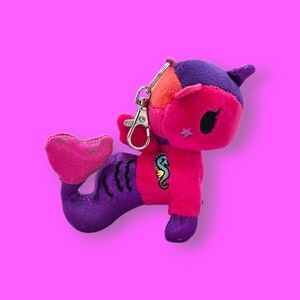 Tokidoki Mermicorno Oceania Pink & Purple Plush Keychain